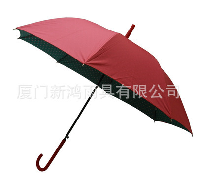 【供應雙層直骨傘,直骨禮品傘,直骨雨傘,廣告傘,可來樣訂做】價格,廠家,圖片,雨衣,廈門新鴻雨具-